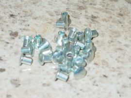 25 Semi Tubular 1/8" by 5/32" Tonka Rivets