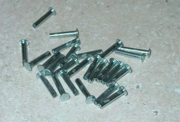 25 Semi Tubular 1/8" by 5/8" Tonka Rivets Main Image