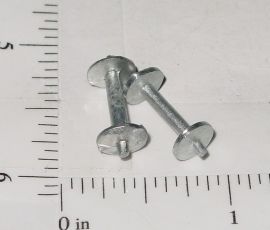 Pair Tootsietoy Wheels/Axle Diecast Ships Toy Part