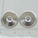 Set of 2 Zinc Plated Tonka Solid Hubcap Toy Parts Main Image