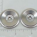 Set of 2 Zinc Plated Tonka Solid Hubcap Toy Parts Alternate View 2