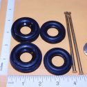 Cox Thimble Drome Special Pusher Wheel/Tire/Axle Replacement Part Set Alternate View 1