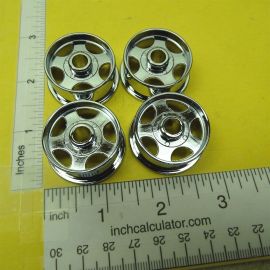 Single Chrome Plated Smith Miller 5 Spoke Cast Replacement Wheel Part