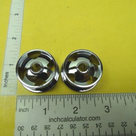 Chrome Plated Smith Miller 4 Spoke Cast Replacement Wheel Part
