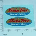 Pair 1956 to 1957 Tonka Logo Stickers Main Image