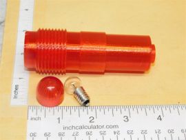 Buddy L Flasher Light Batt Cartridge w/Bulb & Lens 3D Printed Toy Part