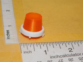 Single Nylint 3D Print Orange Flasher w/White Bezel Replacement Toy Part