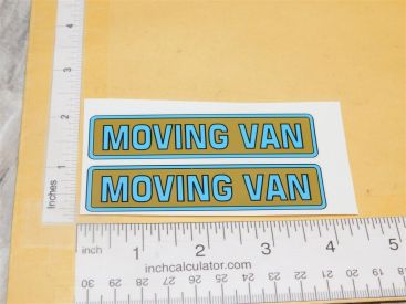 Structo Pre-War Moving Van Truck Replacement Stickers Main Image Structo Pre-War Moving Van Truck Replacement Stickers Main Image