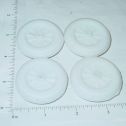 4 Wyandotte White Rubber Simulated Spoke Wheel/Tire Toy Parts Main Image