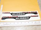 Nylint Chevy Blazer Four x Four Turbo Replacement Sticker Set