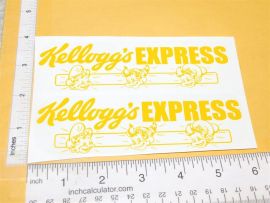 Banner Kellogg's Express Delivery Truck Replacement Sticker Set