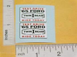 Nylint 65 Ford Twin I Beam Suspension Replacement Sticker Set
