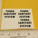 Tonka Sanitary System Truck & Refuse Bins Replacement Sticker Set Alternate View 1