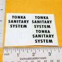 Tonka Sanitary System Truck & Refuse Bins Replacement Sticker Set Main Image