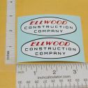 Pair Lincoln Ellwood Construction Company Toy Truck Stickers Main Image