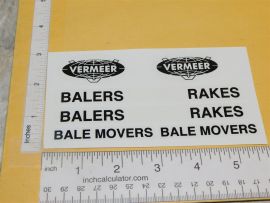 Nylint Vermeer Equipment Chevy Pickup Truck Sticker Set