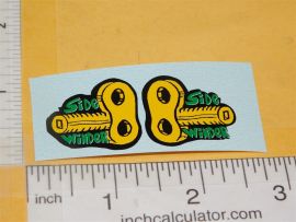 Tonka Sidewinder Volkswagen Bug Replacement Sticker Set