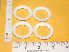 Set of 4 Structo 3D Printed Plastic Replacement Whitewall Toy Part