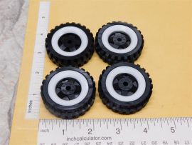 Set 4 Structo 3D Printed Plastic Replacement Wheel & Insert Toy Parts