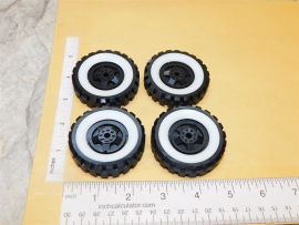 Set 4 Structo 3D Printed Plastic Replacement Wheel & Insert Toy Parts