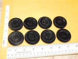 Set of 8 Tonka Custom 3D Printed Black Plastic Tonka Lowboy Wheels