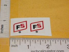 Nylint FS Seed & Fertilizer Chevy Pickup Truck Sticker Set