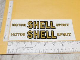 Pair Triang Shell Oil Tanker Delivery Truck Sticker Set