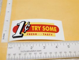 1C Northwestern "Try Some" Vending Machine Sticker