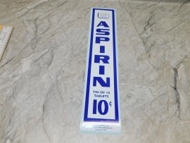 10C Aspirin Vending Machine Sticker