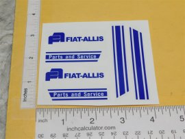 Nylint Fiat Allis Farm Equipment Chevy Pickup Truck Sticker Set