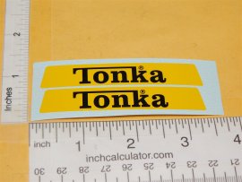 Mini Tonka Bucket Lift Truck Replacement Door Stickers