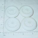 4 Wyandotte White Rubber Simulated Spoke Wheel/Tire Toy Parts Main Image
