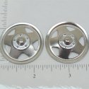 Set of 2 Plated Tonka Triangle Hole Hubcap Toy Part Main Image