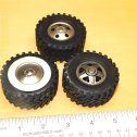 Set of 4 Tonka 3D Printed Black Plastic Custom Mudder Wheels Alternate View 4