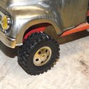 Set of 4 Tonka 3D Printed Black Plastic Custom Mudder Wheels Alternate View 5