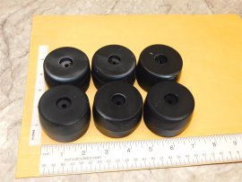 Set of 6 Tonka Land Rover Dump Truck Tire/Wheel Replacement Toy Part