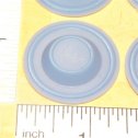Set 4 Structo 3D Printed Plastic Replacement 1-3/8" Hubcap Toy Parts Alternate View 1