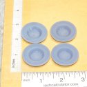 Set 4 Structo 3D Printed Plastic Replacement 1-3/8" Hubcap Toy Parts Alternate View 2