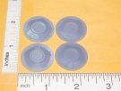 Set 4 Structo 3D Printed Plastic Replacement 1-1/16" Hubcap Toy Parts