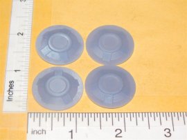 Set 4 Structo 3D Printed Plastic Replacement 1-1/16" Hubcap Toy Parts
