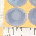 Set 4 Structo 3D Printed Plastic Replacement 1-1/16" Hubcap Toy Parts Alternate View 1