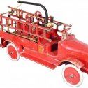 Buddy L 205A Firetruck Nickel Plated Replacement Ladder Toy Part Alternate View 2