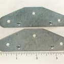 Pair Tonka Semi Trailer Tandem Bogie Plates Replacement Toy Part Main Image