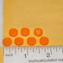 Set 7 Tonka 3D Printed Amber Plastic Tonka Winnebago Clearance Lights Main Image