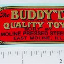 Buddy L Pre-War Floor Plate Replacement Sticker Main Image
