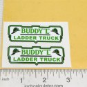 Buddy L Ladder Fire Department Truck Replacement Stickers Main Image