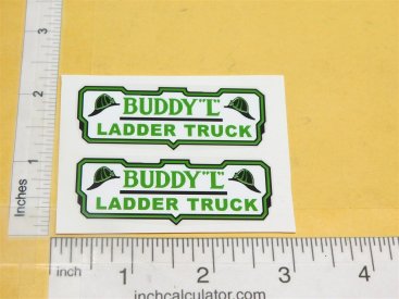 Buddy L Ladder Fire Department Truck Replacement Stickers Main Image Buddy L Ladder Fire Department Truck Replacement Stickers Main Image