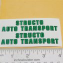 Structo Green/Black Auto Transport Semi Truck Replacement Sticker Set Main Image