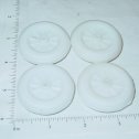 4 Wyandotte White Rubber Simulated Spoke Wheel/Tire Toy Parts Main Image
