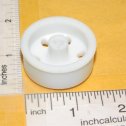 Marx 3D Printed Plastic White Budd Style Wheel Replacement Toy Part Alternate View 1